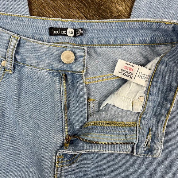 boohoo High Rise Blue Jeans Pants Denim ((size 6)) - Picture 6 of 8